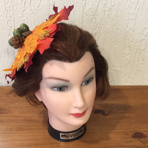 Fall Harvest Hair Clip Fascinator - Picture 4 of 6